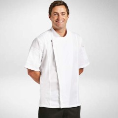 Chef Works Mens Short Sleeve Springfield Chef Jacket