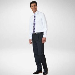 Mens Single Pleat Sustainable Delta Trousers