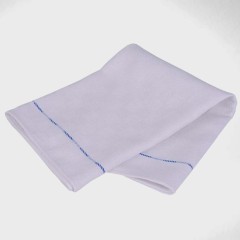 White Check Waiter's Cloth With Blue Stripe (Pack Of 10)