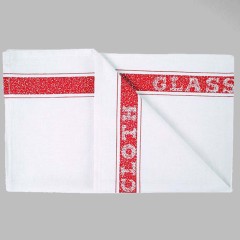 Colour Border Glass Cloth (Pack Of 10)