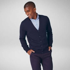 Henbury Mens V-Neck Cardigan