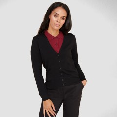 Henbury Womens V-Neck Cardigan