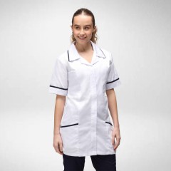 Behrens Womens Revere Collar Tunic With Trim