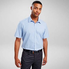 Premier Mens Short Sleeve Gingham Check Shirt