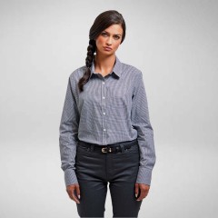 Premier Womens Long Sleeve Gingham Check Blouse