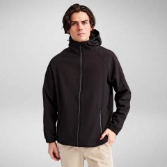2786 Mens Hooded 2-Layer Softshell Jacket