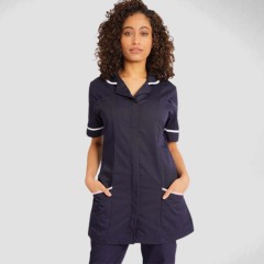 Behrens Womens Round Collar Tunic With Trim