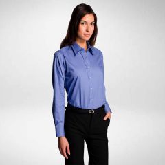 Uneek Womens Long Sleeve Pinpoint Oxford Blouse