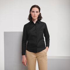 Russell Womens Long Sleeve Easycare Oxford Blouse