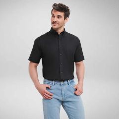 Russell Mens Short Sleeve Easycare Oxford Shirt