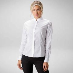 Kustom Kit Womens Long Sleeve Mandarin Collar Blouse