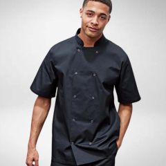 Premier Stud Fasten Short Sleeve Chef Jacket