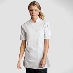 Premier Womens Short Sleeve Chef Jacket