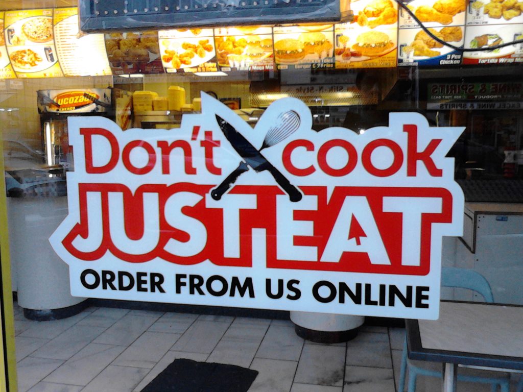 Just Eat are one of the major players in online ordering.
