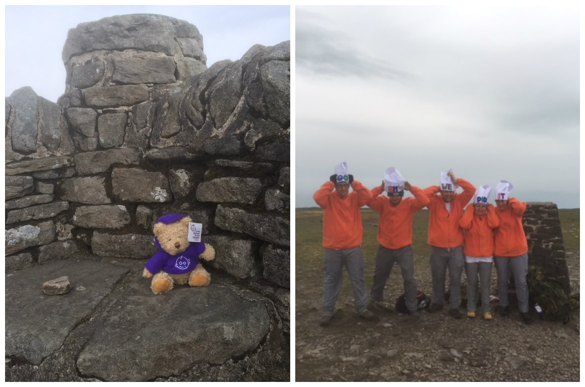 Bernard and the team on the Yorkshire Three Peaks Challenge